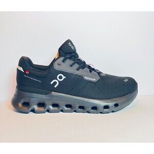 Size 8 Mens - On Cloudrunner 2 Waterproof Magnet/Black Running Shoes